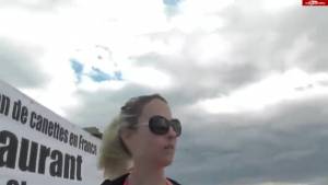 Click to play video Miss Mia drinking her own piss
