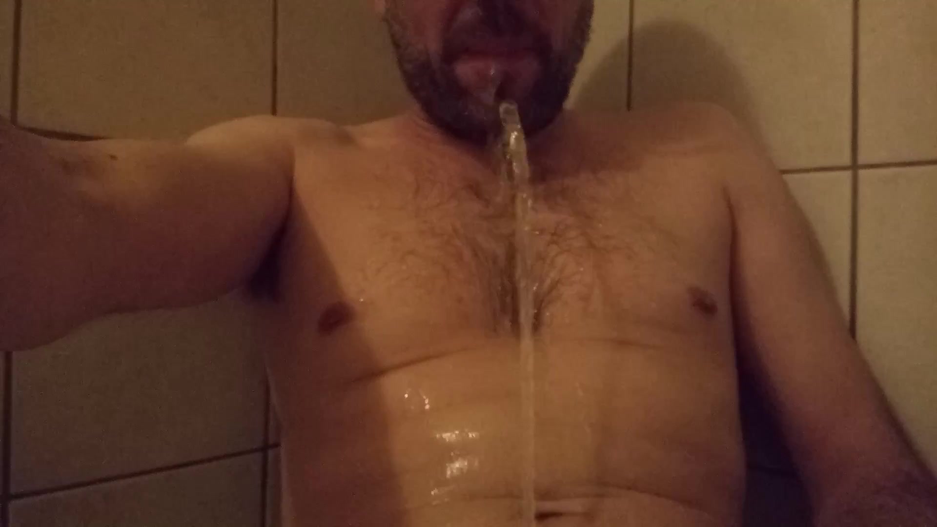 Click to play video Selfpissing and pooping in shower
