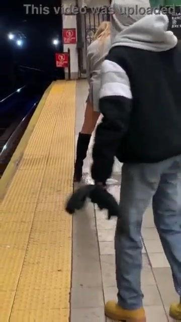 Click to play video Careless Woman pissing on subway platform - ThisVid. com