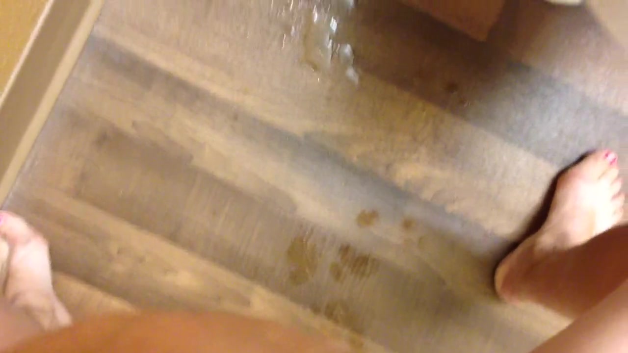 Click to play video Woman Pissing all over the Hotel Bathroom