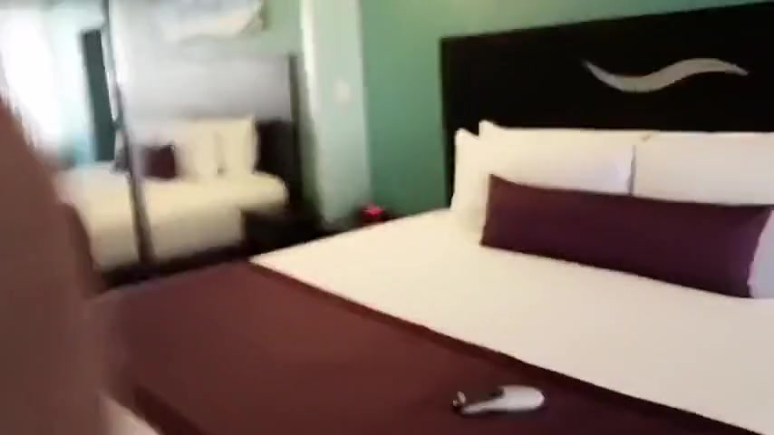 Click to play video Pissing in her hotel room