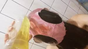 Korean self golden shower - NaughtyPiss.com - naughty pissing in ...