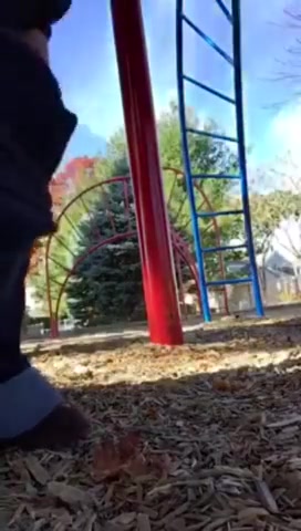 Click to play video Peeing a Nice Load with My Fat Pussy at the Playground 1