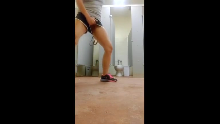 Click to play video Nasty Girl Pisses on Bathroom Floor