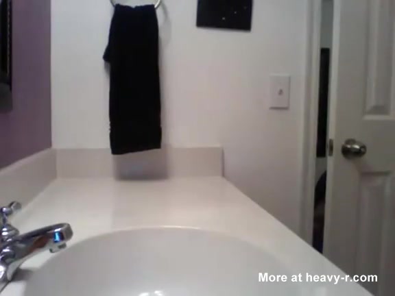 Click to play video Pissing in the sink