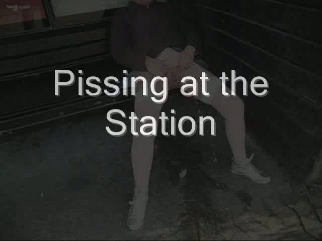 Click to play video Pissing at the Station
