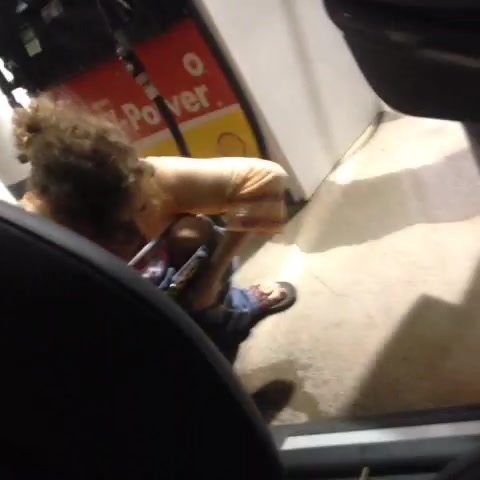 Click to play video Pee at the gas station (Vine)