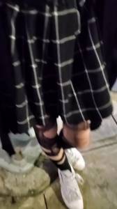 Click to play video Girl Pees her Skirt in Public