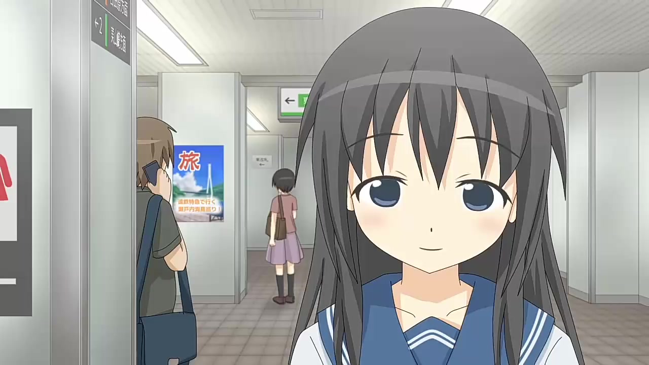 Click to play video Anime girl pee in the train(train)