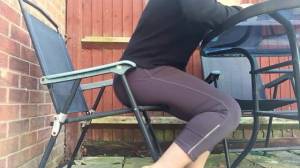 Click to play video Wetting Vids — My friend peeing her black yoga pants