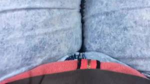 Click to play video Girl desperate in car pees jeans
