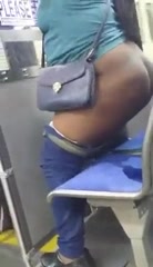 Click to play video Thick Ebony pissing on a bus seat