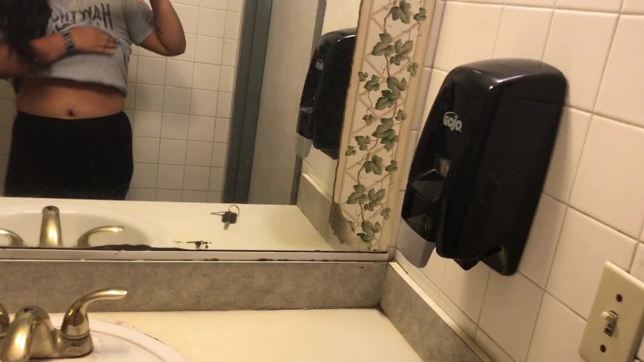 Click to play video Pissing in Public Bathroom