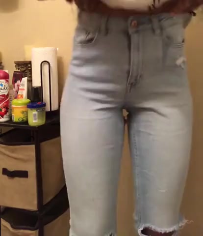 Click to play video Cute Ebony Girl Wets Her Jeans