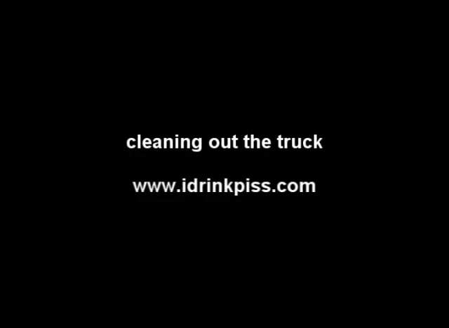 Click to play video Cleaning Out The Truck