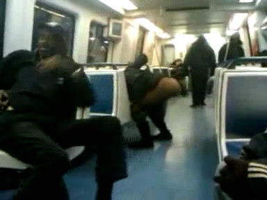 Click to play video Drunk whore pisses in the metro