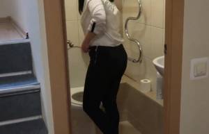 Click to play video Cute chubby girl pees