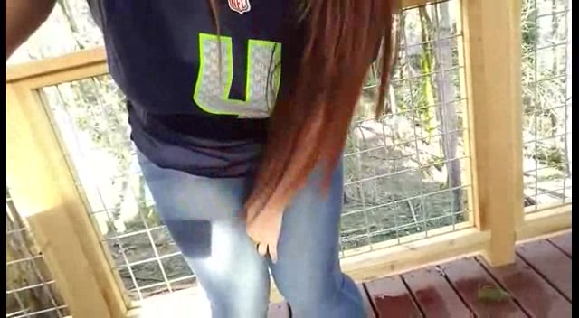 Click to play video Adorable chubby girl tinkles
