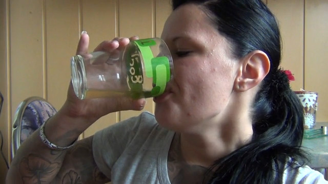 Click to play video superwebcamgirl drinks own piss